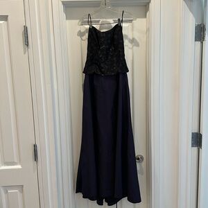 Deep Purple Corset Top Long Dress